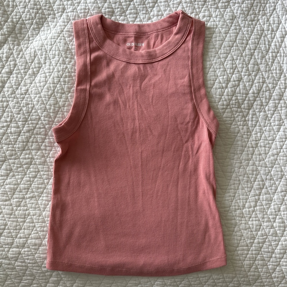 Old Navy  Ribbed Pink Tank Top